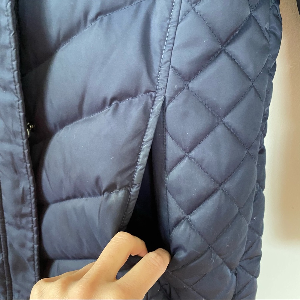 Kenneth Cole Quilted Chevron Down Puffer Jacket S - Picture 4 of 11